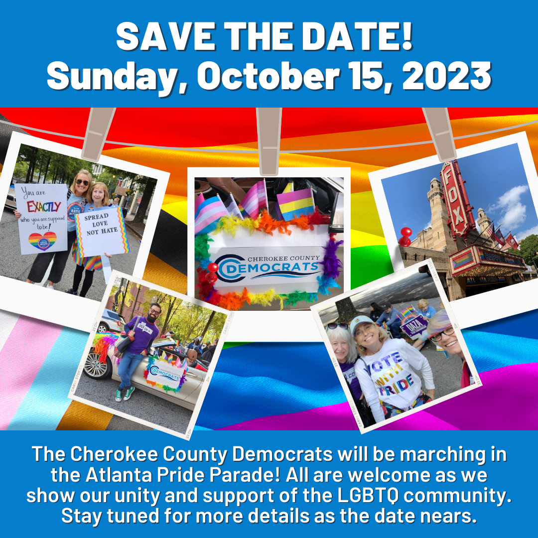 Save the Date! Sunday, October 15, 2023 Pride Parade