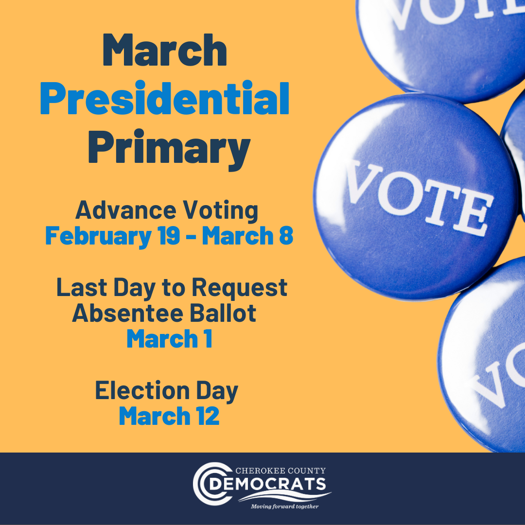 March Presidential Primary - March 12