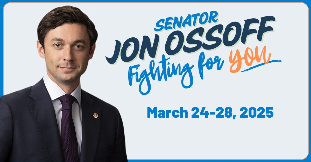 What has Senator Ossoff been up to this week, March 24-28, 2025?