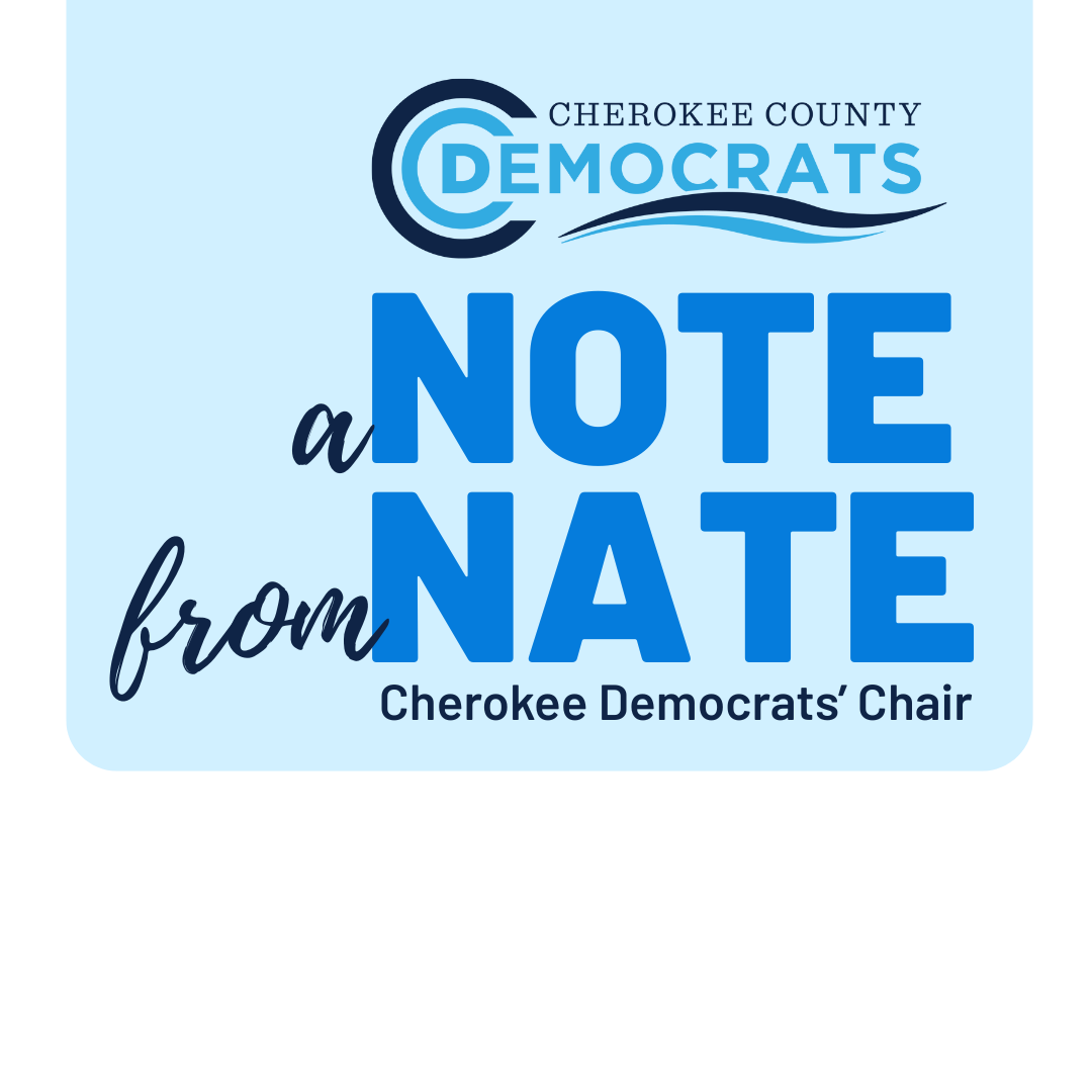 A Note from our Chair, Nate Rich about the Special Election