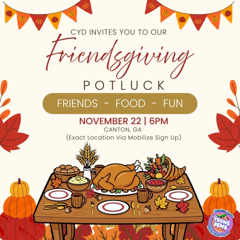 Cherokee Young Dems Friendsgiving