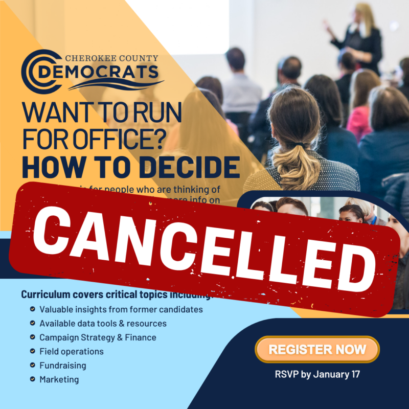 Want to Run CANCELLED