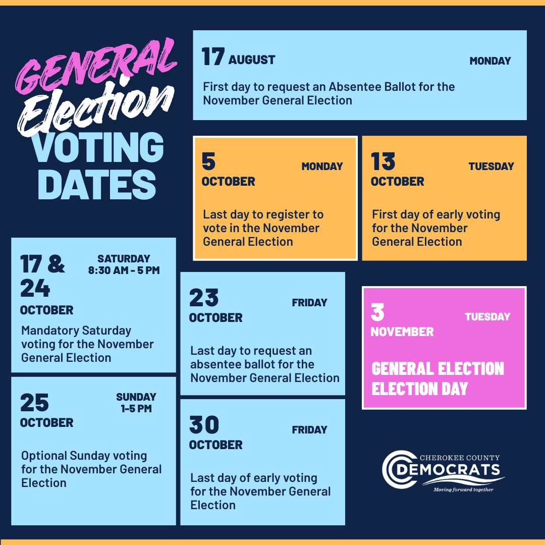 General Election Voting Dates